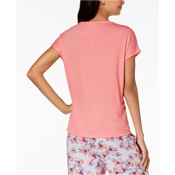 Alfani Pink Solid Knit Sleep Top - S - Sleepwear