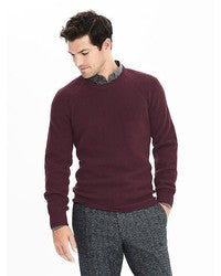 Banana Republic Men Pullover Lightweight 100% Merino Wool