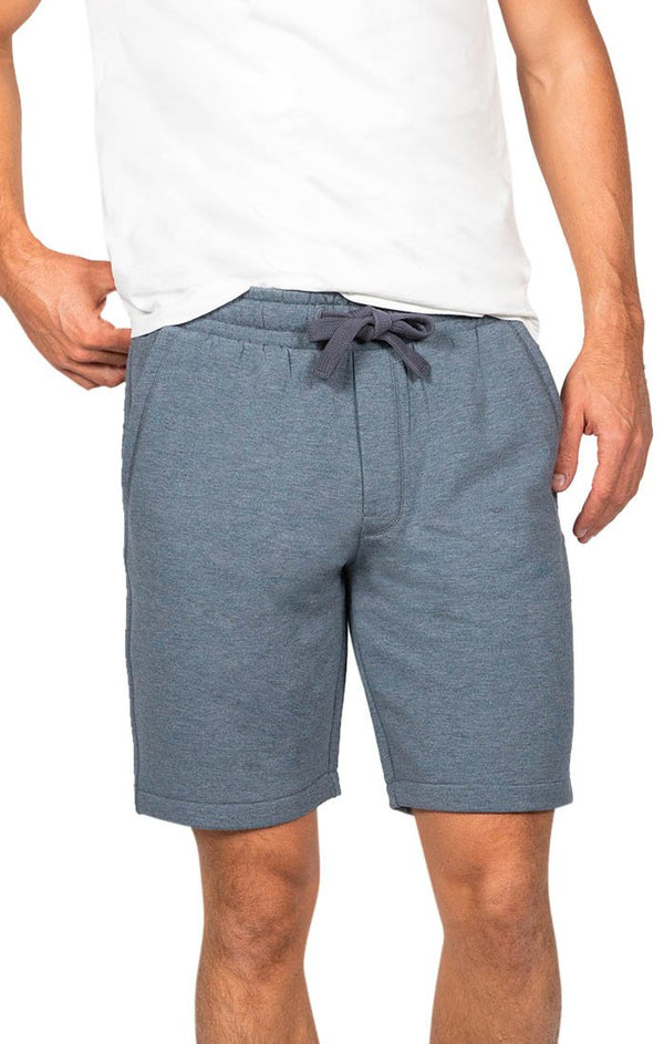 JACHS Men’s Lounge Sweat Pull on Shorts With Pockets Light Blue