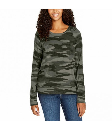 BUFFALO PRINTED COZY TOP Army Print