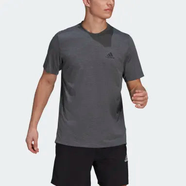 Adidas  DARK Gray T-Shirts for Men COTTON