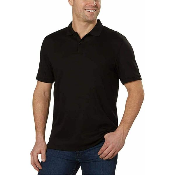 Calvin Klein Men’s Lifestyle Liquid Touch Polo Shirt Black - Men Shirt