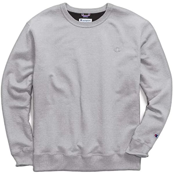 Champion® Powerblend Crew Neck Shirt Sweatshirt Oxford Gray - Men Sweather Hoodie Pullover
