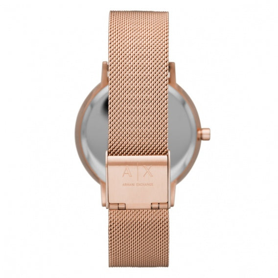 Armani Exchange Multifunction Rose Gold-Tone Stainless Steel Watch