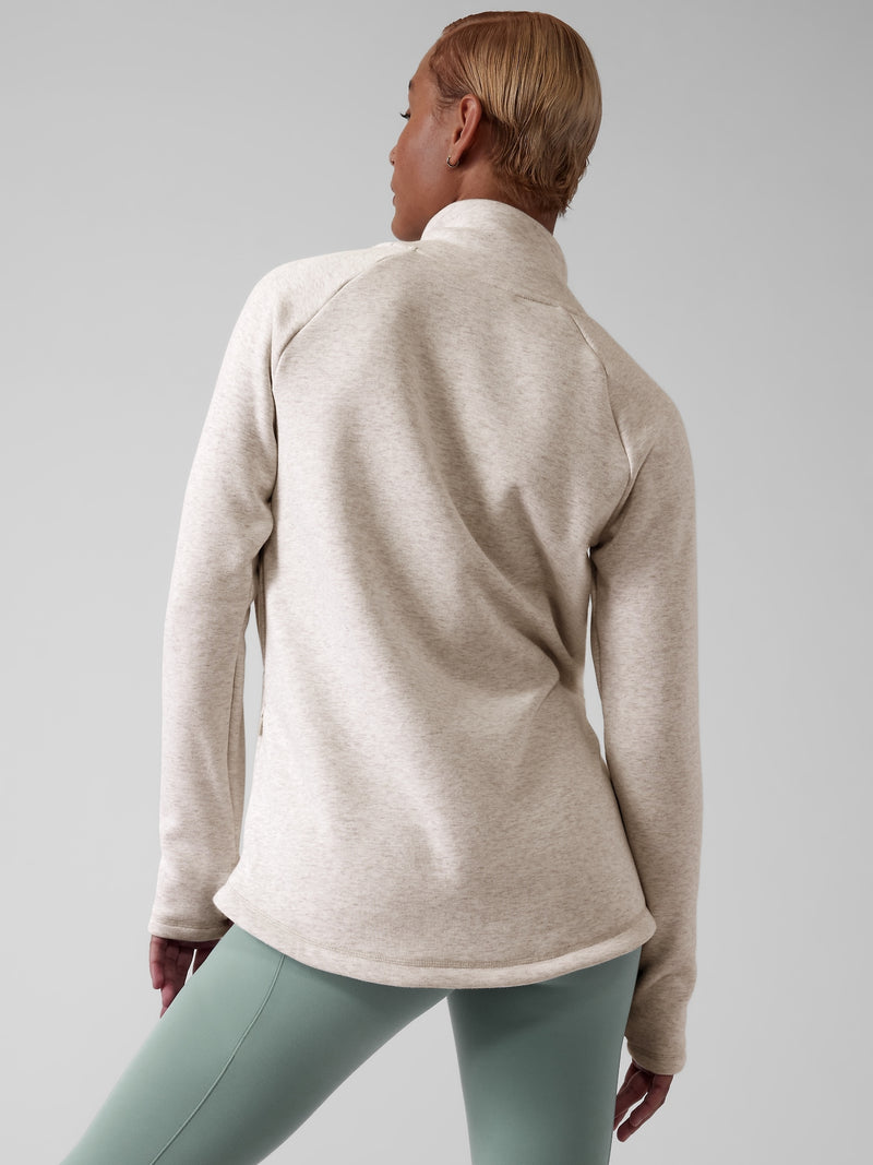 Calvin Klein 1/4 Zip Sweater w/ Wrap Front Design