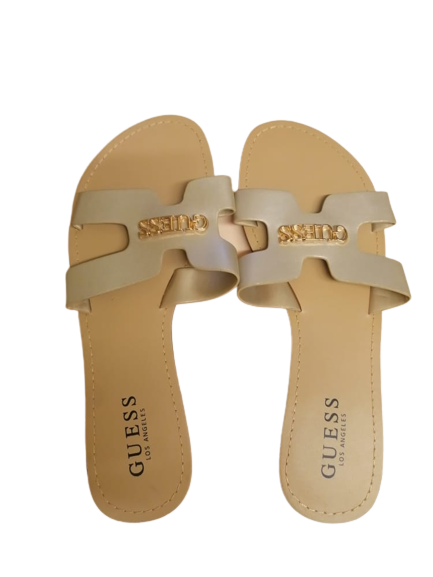 Guess Sandals Botali-gold and beige womans