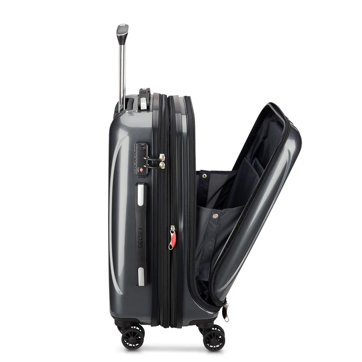 Delsey Luggage Helium Aero International Carry On Expandable Spinner Trolley