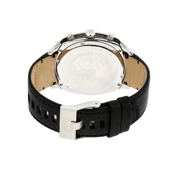 Diesel Men’s Tumbler Chronograph Black Leather Watch DZ4499 - Watch