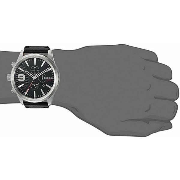 DIESEL Rasp Black Dial Men’s Chronograph Watch DZ4444 - Watch