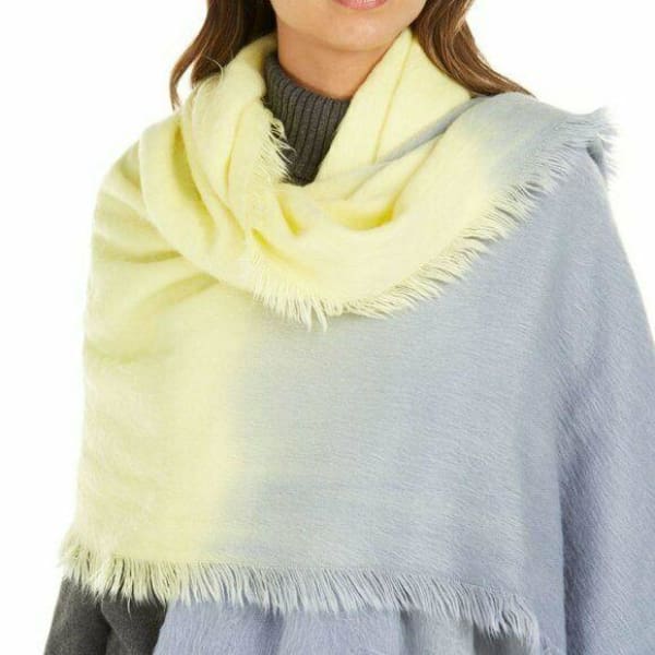 DKNY Neon Yellow Woven Ombré Scarf - Scarf