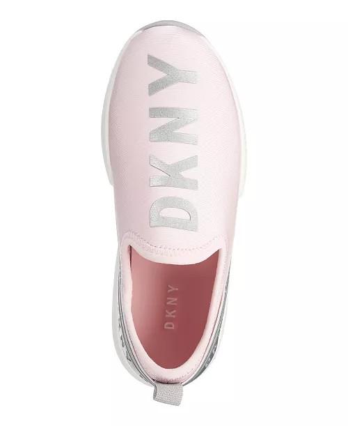 DKNY Girls Pink DKN269 Maddie Low Top Slip On Athletic Sneaker Shoes