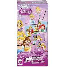 Disney Princess Memory Match Game, 36 Cards, Age 3+, 2-4 Players (8C)
