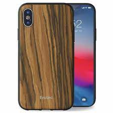 Evutec AER Series Case + Car Vent Mount For iPhone Xs / X Burmese Rosewood New
