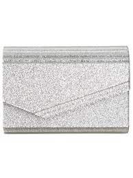 INC Women's Silver PVC Speckle Chain Strap Crossbody Handbag Purse