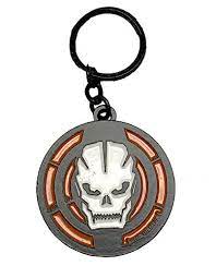 Call Of Duty Black Ops III Metal Key Chain COD Skull Black Ops Keychain