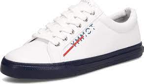 TOMMY HILFIGER Women's Luhn Lace-up Fashion Sneakers Women's Shoes In White