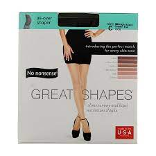 Great Shapes All-Over Shaper Pantyhose, Midnight Black CC6, Size C