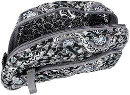 VERA BRADLEY Iconic Mini Cosmetic Bag Charcoal Medallion