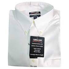 Kirkland Signature Men's Traditional Fit Non-Iron Dress Shirt