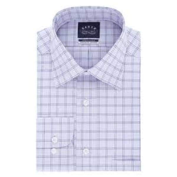 Eagle Men Stretch Regular Fit Non Iron Dress Shirt Sapphire Heather - XL - Men Dress Shirt