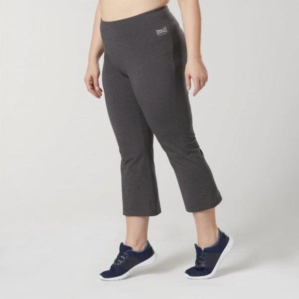 Everlast Sport Women’s Athletic Capri Leggings Grey - XL - Woman Sport Pants and Leggings