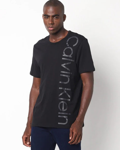 Calvin Klein Jeans Vertical Bold Instit Short Sleeve T-Shirt Olive