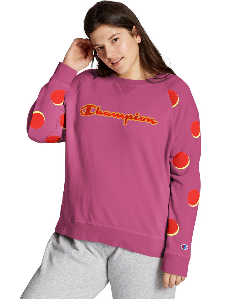Champion womens PLUS CAMPUS FT CREW Sweatshirt