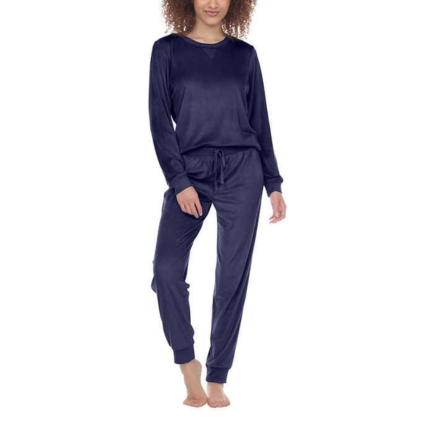 Honeydew Women's  Long Sleeve 2-PC Fleece Lounge Pajama Set,