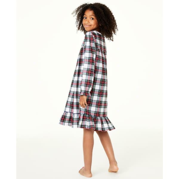 Family PJs Kids Girls Stewart Plaid Nightgown Pajama Holiday - Kids Sleepwear