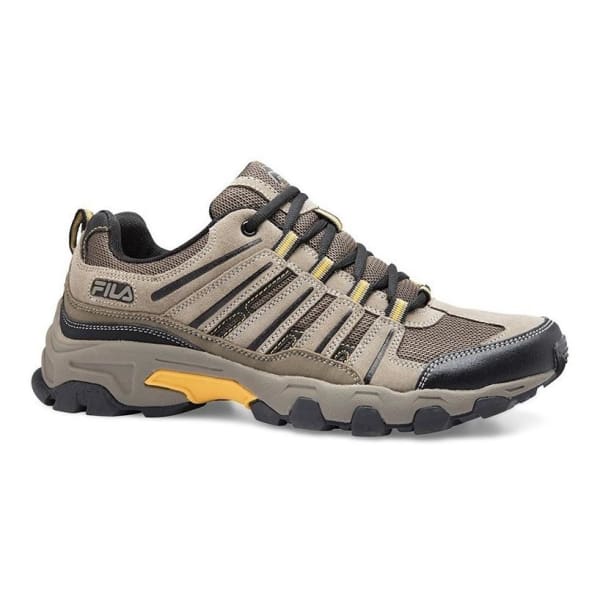 Fila Men’s Day hiker Trail Running Athletic Shoes Brown/Black/Gold - 12 - Men Shoes