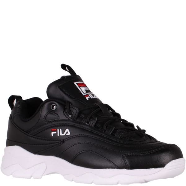 Fila Women’s Disarray Black Leather Synthetic Sneakers Shoes - Woman Shoes