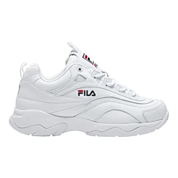 Fila Women’s Disarray White Leather Synthetic Sneakers Shoes - Woman Shoes