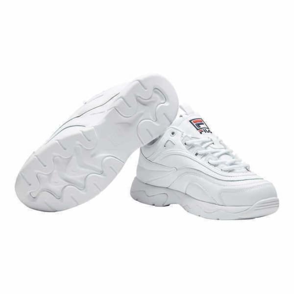 Fila Women’s Disarray White Leather Synthetic Sneakers Shoes - Woman Shoes