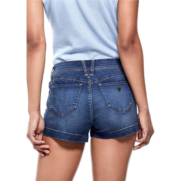 GUESS Womens Lamia Curvy Denim Shorts - Woman Short