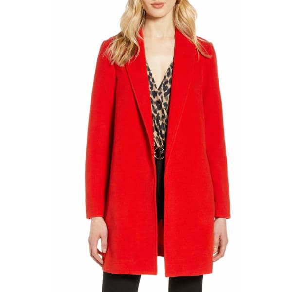 Halogen Double Face Coat Poppy - L - Woman Jacket