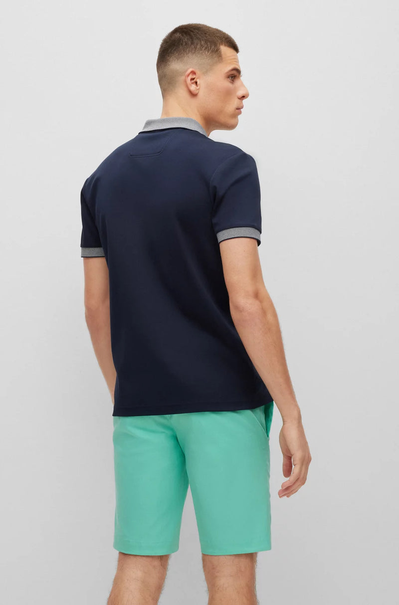 BOSS Paddy Polo Shirt with Curved Logo