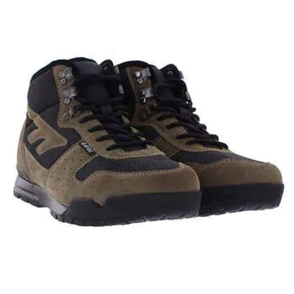 Hi-Tec Men’s Light Hiking Trail Boot Leather Smokey Brown Crestone - us10 eur43 - Men Shoes
