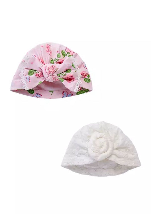 essentials  Baby Girl  2Turban Hats Baby