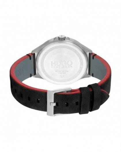 HUGO BOSS Smash Montre Homme Cuir Noir