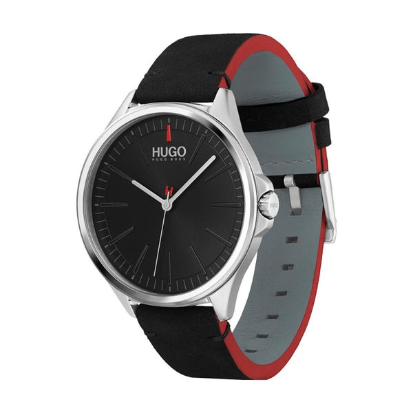 HUGO BOSS Smash Montre Homme Cuir Noir