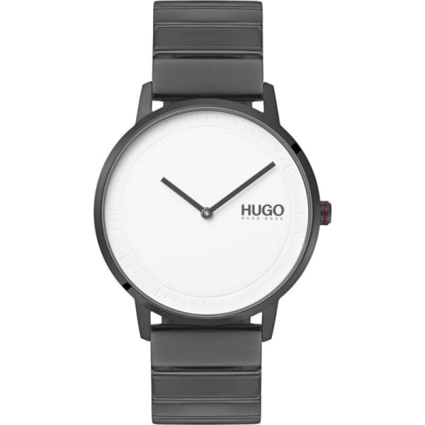 Hugo Echo Grey IP Bracelet Watch - Watch