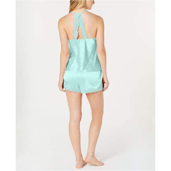 I.n.c. Satin Lace-trimmed Cami & Shorts Pajama Set - Sleepwear