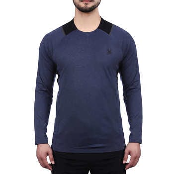 Spyder Active Men's Long Sleeve T-Shirt ( Navy )