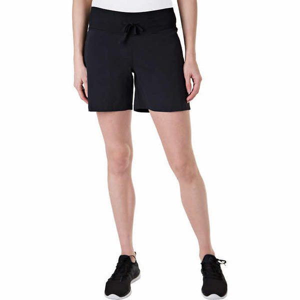 Tuff Athletics Womens Hybrid Shorts BLACK