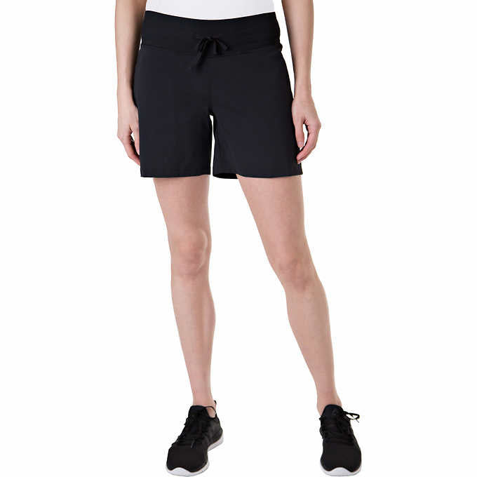 Tuff Athletics Womens Hybrid Shorts BLACK