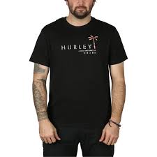 Hurley MEN  T-Shirt Short Sleeve BLACK