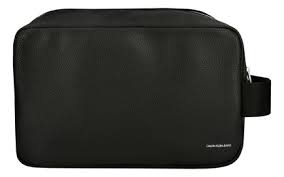 Calvin Klein Men's Micro Pebble Washbag Other Slg Os-Black