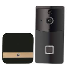 WiFi Wireless Video Doorbell Camera, Smart Doorbell 720P HD Wifi Cloud Storage Security Camera with Chime and Batteries, Real-Time Video and Two-Way Talk, Night Vision, PIR Motion Detection