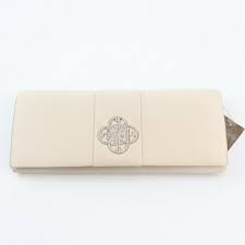 Giani Bernini Beige Embellished Clutch Handbag Purse -creem