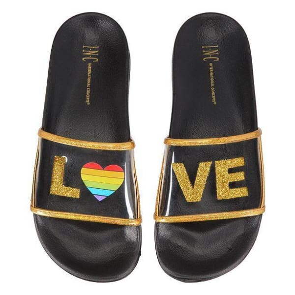 INC International Concepts Rainbow Love Slide Slipper - Woman Shoes